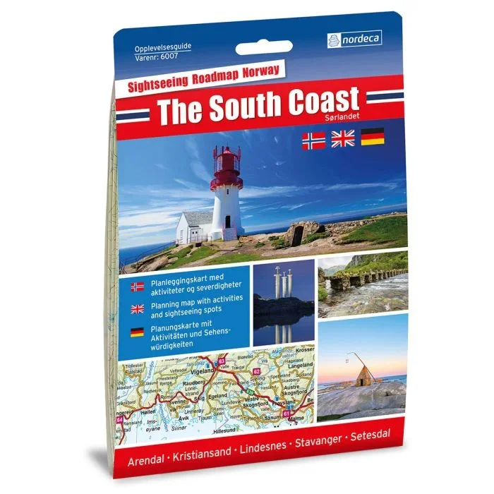 The South Coast Nordeca Sightseeing Map 6007