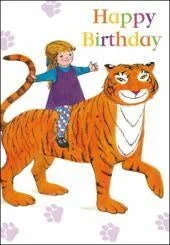 The Tiger Who Came To Tea Birthday Card