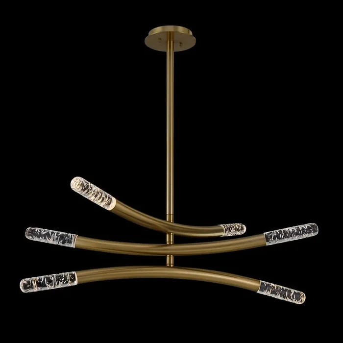 The Winter Brass Leaf Accent LED Chandelier, Belen Kox