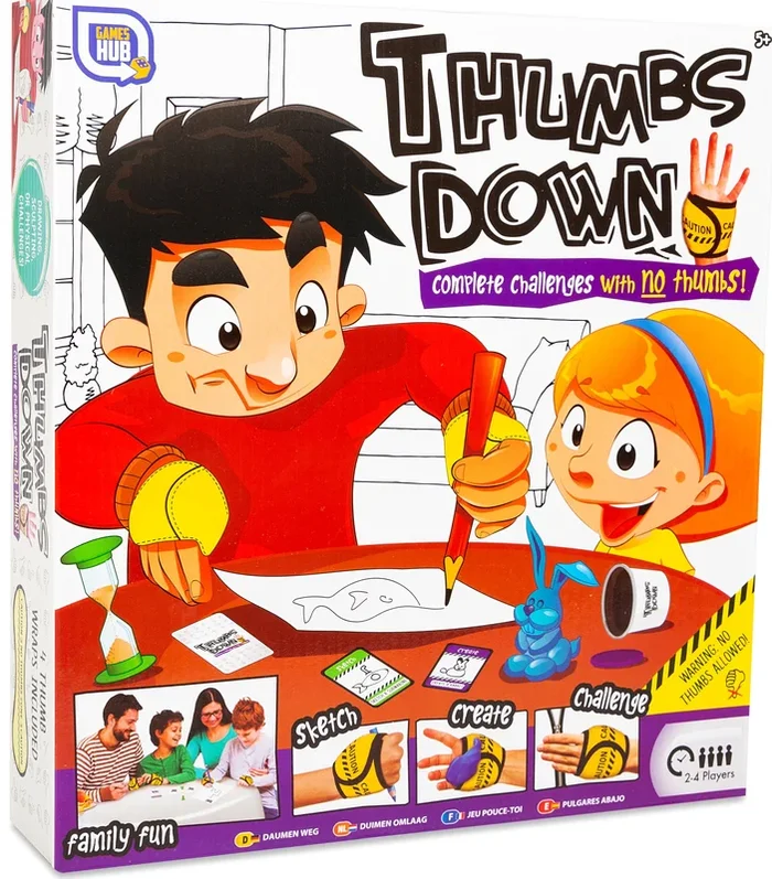 Thumbs Down Complete Challenge With No Thumbs Family Fun Kids Board Game