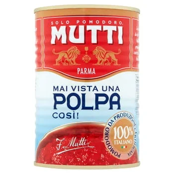 Tomaten fein geschnitten ohne Schale Mutti Polpa 400g