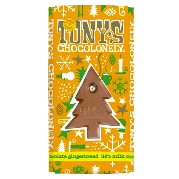 Tony’s Chocolonely 32% Milk Gingerbread Chocolate Bar