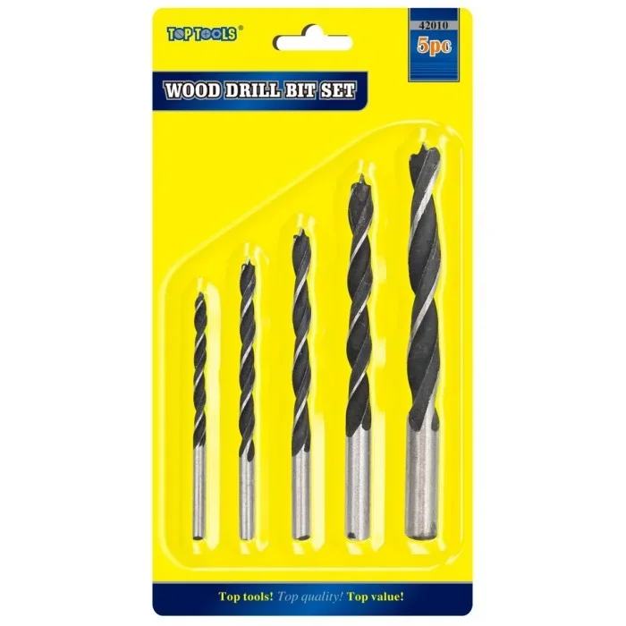 Top Tools Wood Drill Bit Set 5 Piece