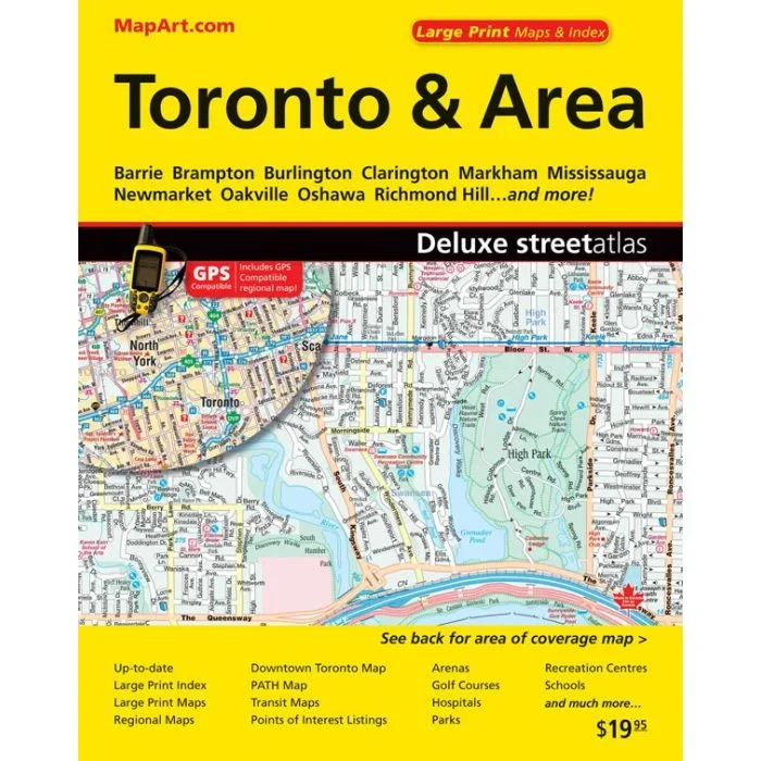 Toronto & Area MapArt Street Atlas