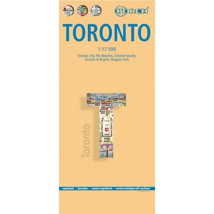 Toronto, Canada | Borch City Map 1:17,500