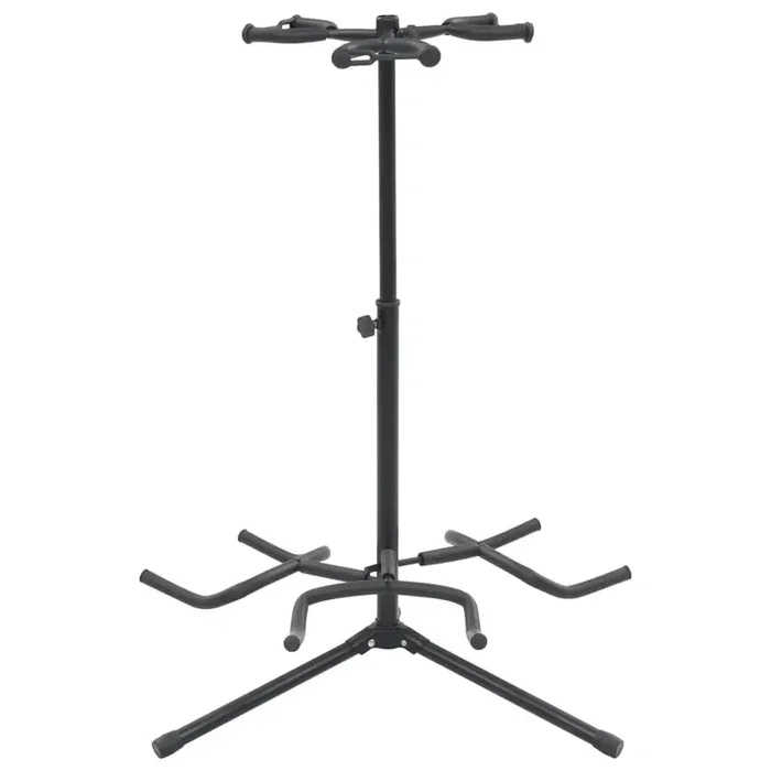 Tripod Guitar Stand – Black Steel | Heavy Duty 3-Guitar Display with Foam Protection VIDAXL