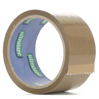 Ultratape Brown Parcel Buff Tape 45mm x 25m 2 Pack
