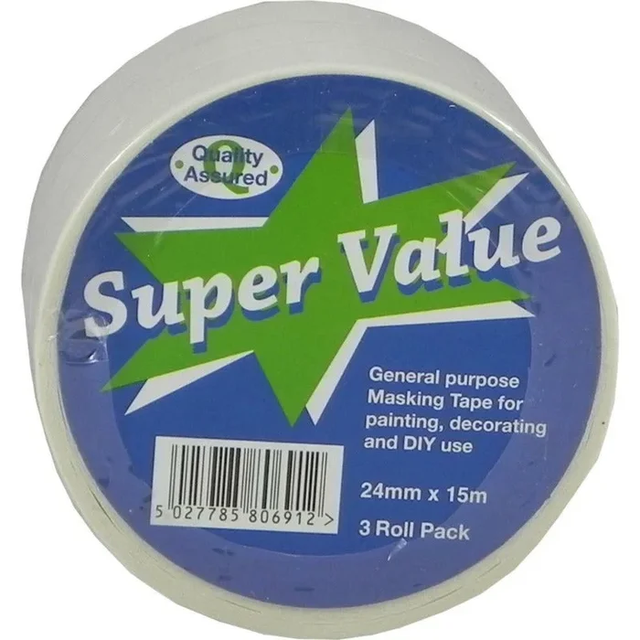 UltraTape Masking Tape 24mm x 15m 3 Pack