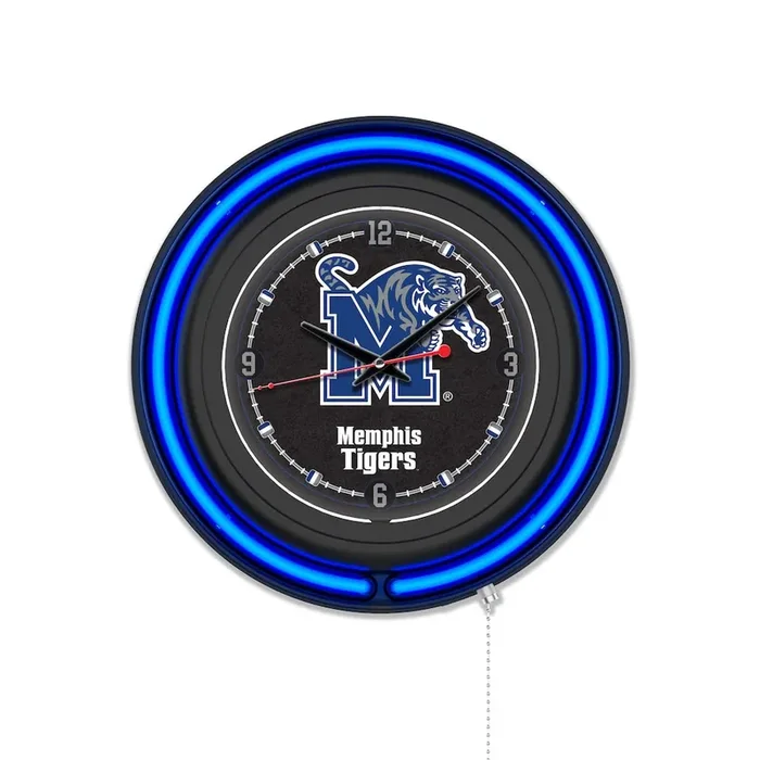 University of Memphis 15″ Double Neon Wall Clock