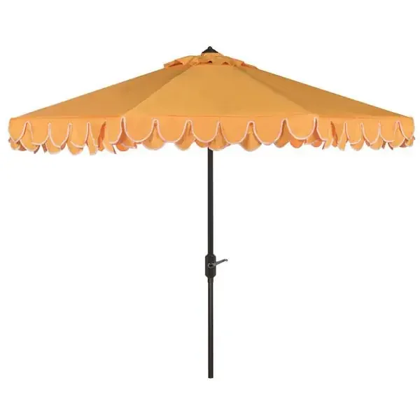Uv Resistant Elegant Valance 9Ft Auto Tilt Umbrella