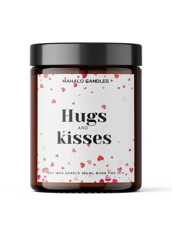 VALENTINSTAG Sojakerze 180ml Handgefertigte MahaloCandles