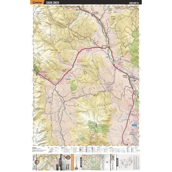VCBC54 Cache Creek – Vancouver Coast & Mountains BC Topo Map