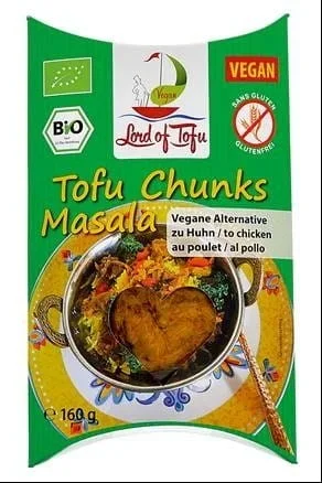 Veganes Produkt A’LA Chicken Tikka Masala glutenfrei BIO 160 g – LORD OF TOFU