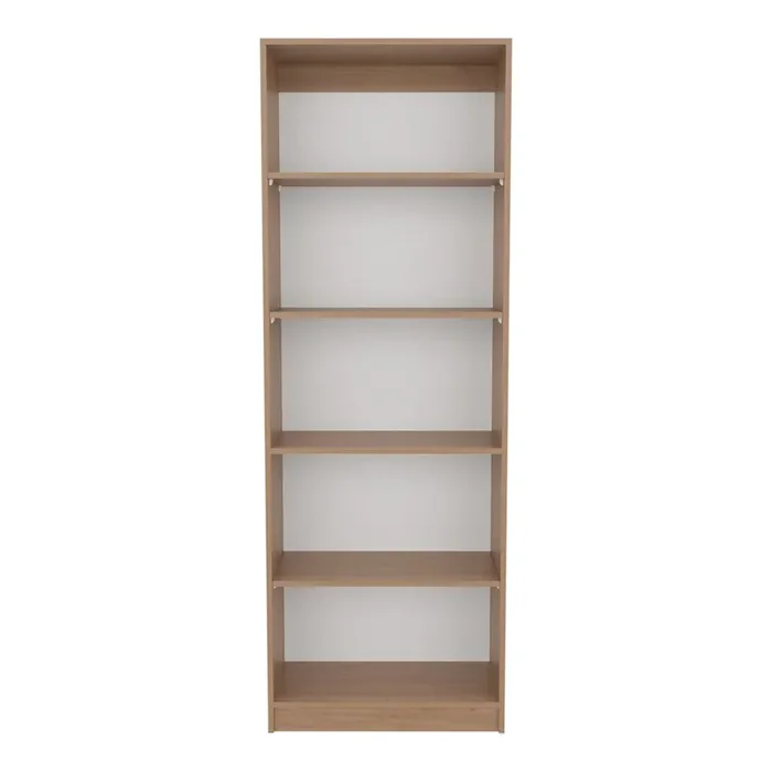 Verdi Bookcase XS, 4 Shelves, Macadamia/White Manufactured Wood