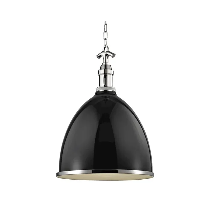 Viceroy Pendant In Black/Polished Nickel Color