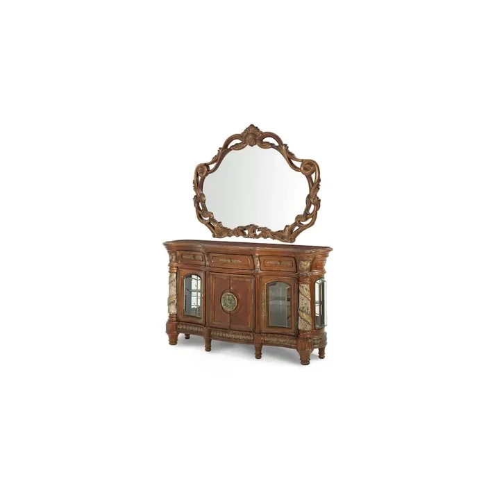 Villa Valencia Sideboard with Mirror – Classic Chestnut