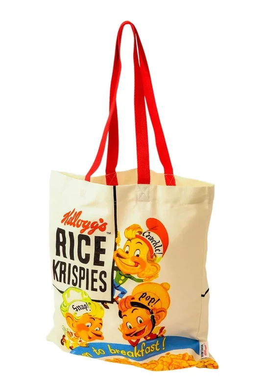 Vintage Kelloggs Rice Crispies Snap Crackle & Pop Tote Bag
