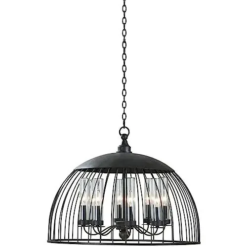 Vintage Open Cage 28-Inch Pendant Light, Belen Kox