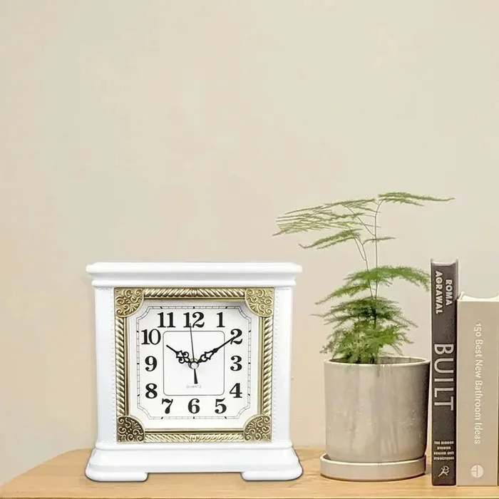 Vintage Square Shape Table Clock ~ 3431