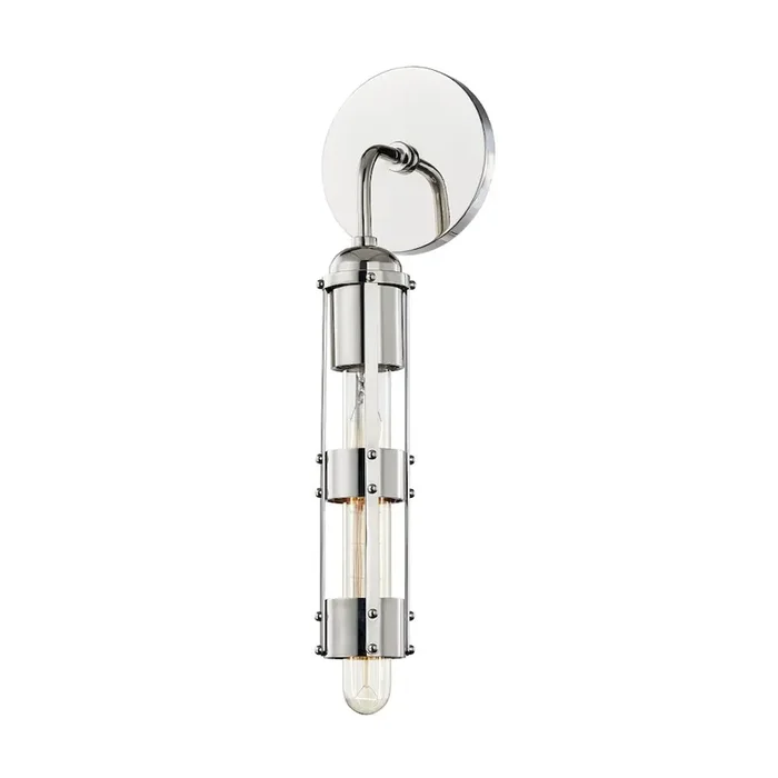 Violet Wall Sconce In Polished Nickel Color
