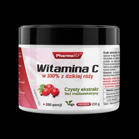 Vitamin C 100 % reines Hagebuttenextraktpulver 200 Portionen 200 g – PHARMOVIT