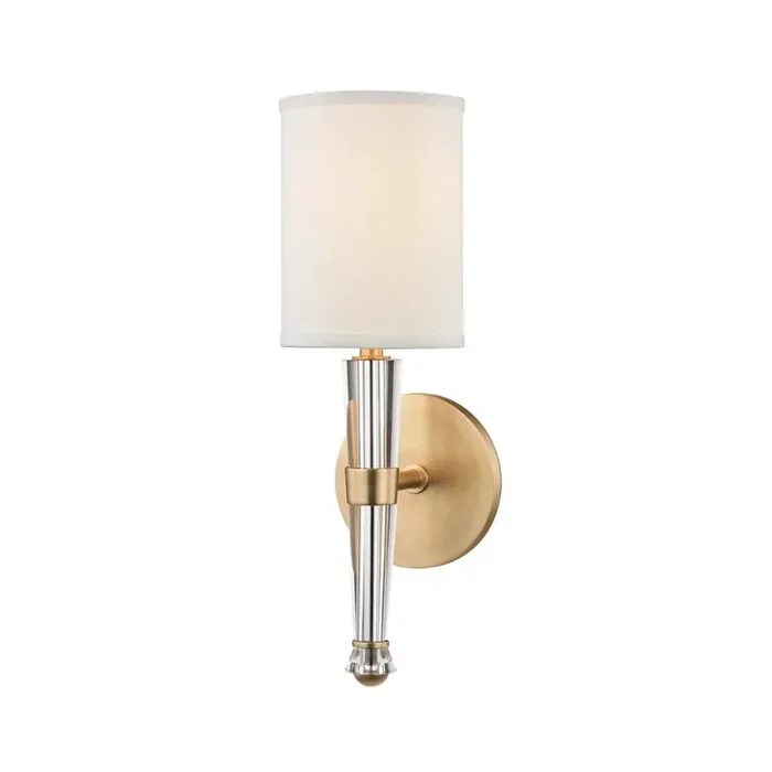 Volta Wall Sconce In Aged Brass Color