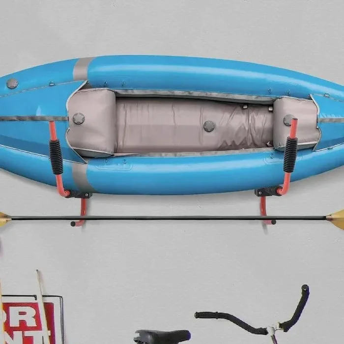 Wall-Mounted Kayak Rack – Heavy-Duty Iron Storage Hooks | Space-Saving HOMCOM