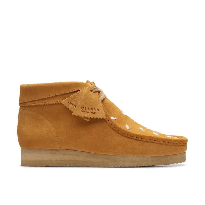 Wallabee Boot Tan Embroidery Wallabee,Ankle Boots