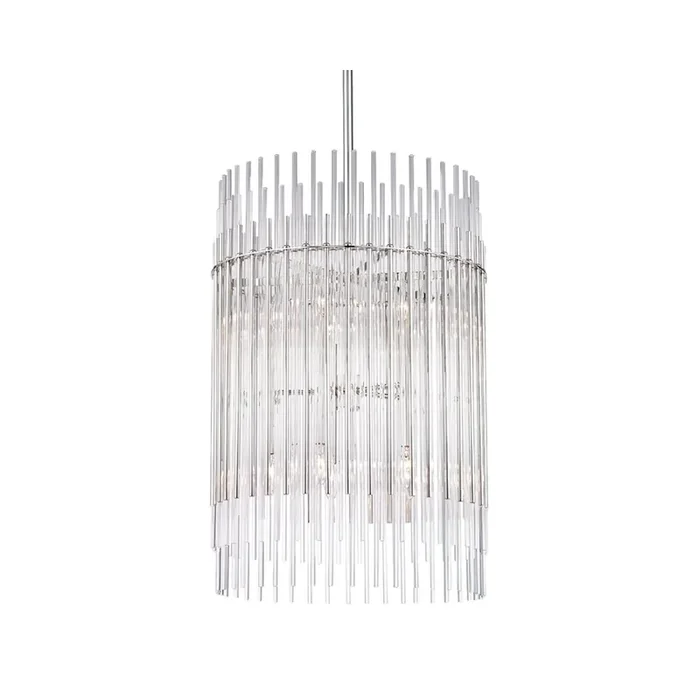 Wallis Chandelier In Polished Nickel Color