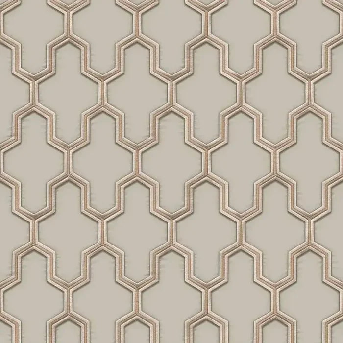 Wallpaper ‘Geometric’ in Gold and Green