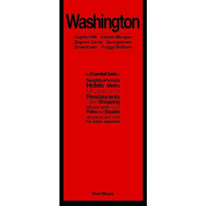 Washington DC Red Maps