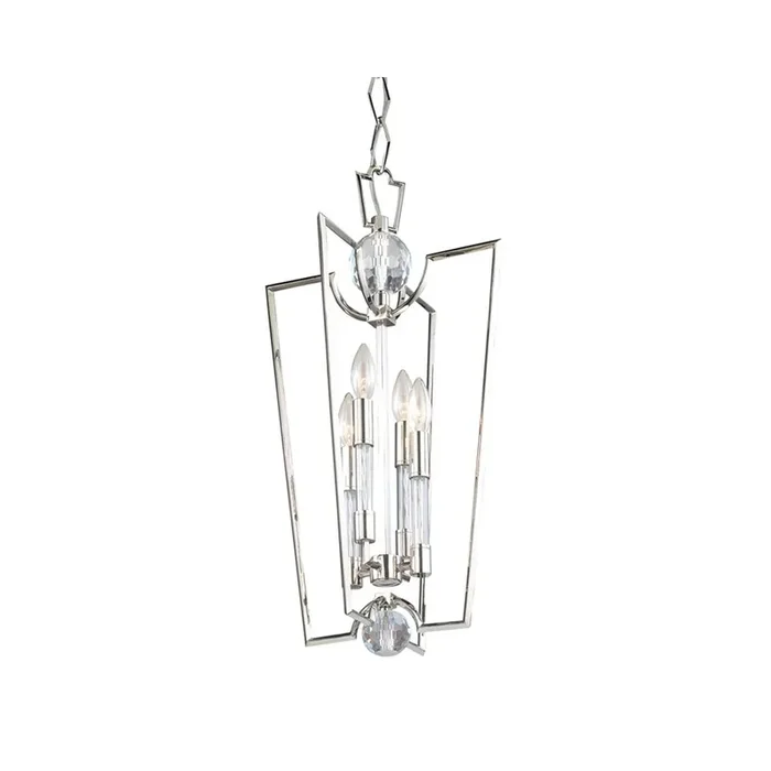 Waterloo Lantern In Polished Nickel Color