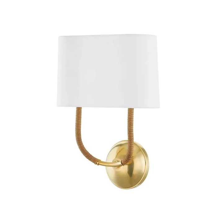 Webson Wall Sconce In Aged Brass Color