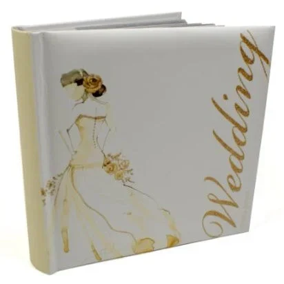 Wedding Photo Album Watercolour Lady Design