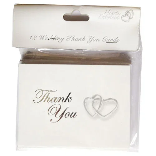 Wedding Thank You Cards 12Pk