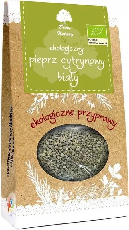 Weißer Zitronenpfeffer BIO 50 g – GESCHENKE DER NATUR