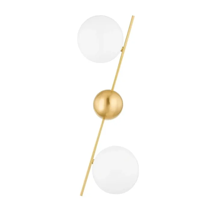 Wendover Wall Sconce In Aged Brass Color