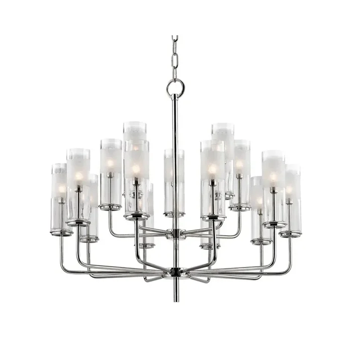 Wentworth Chandelier In Polished Nickel Color
