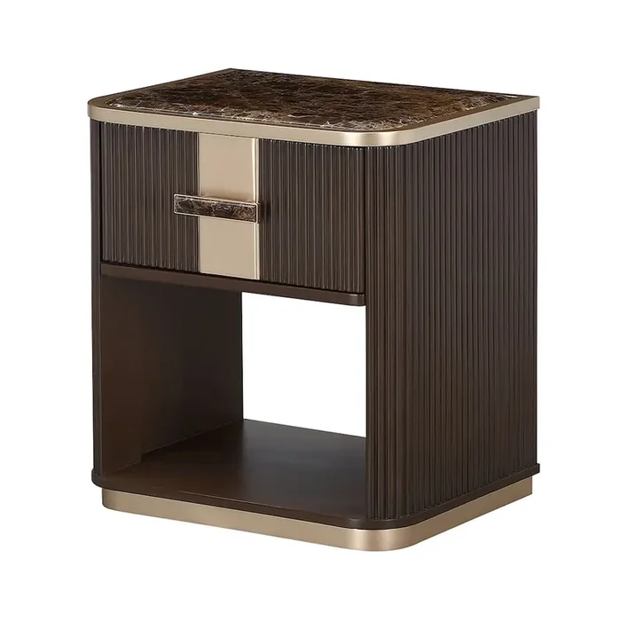 West Kensington 1-Drawer Nightstand – Medium Espresso