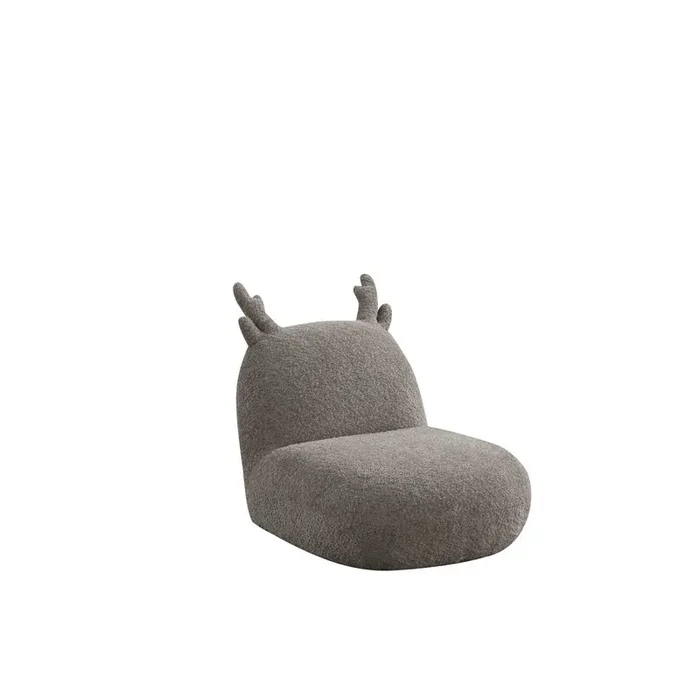 Weston 21.5″W Brown Chenille Deer-Shaped Kids Chair
