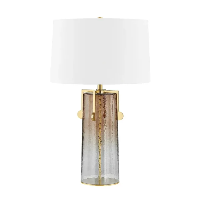 Wildwood Table Lamp In Aged Brass Color
