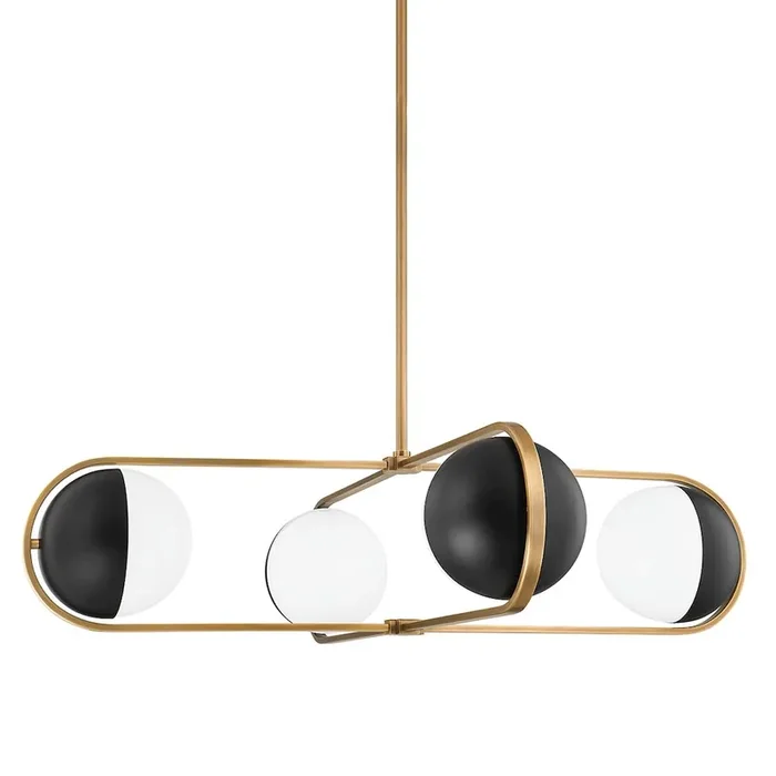Willard Chandelier In Patina Brass Color