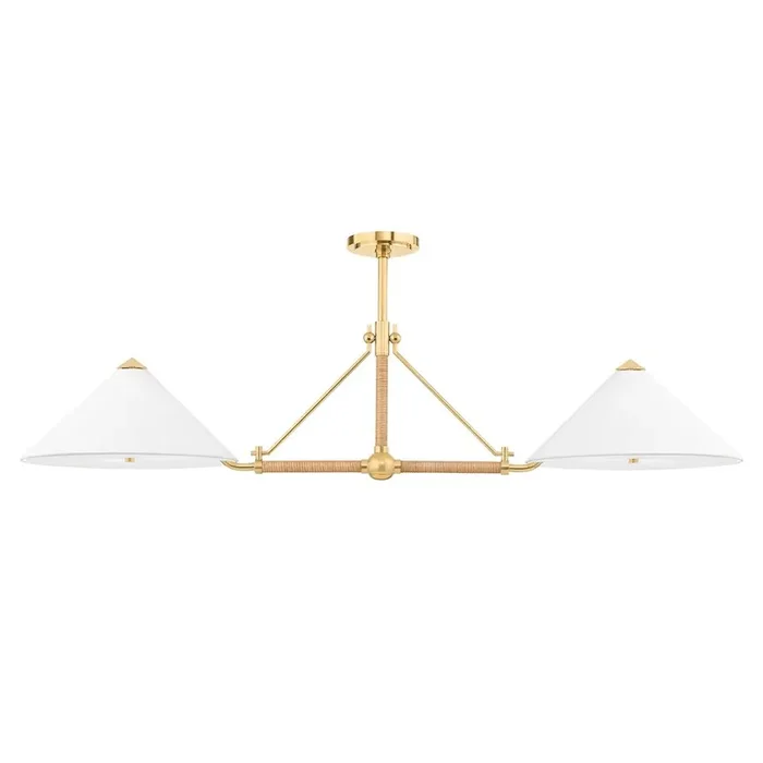 Williamsburg Linear In Aged Brass Color