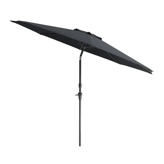 Wind Resistant Tilting Patio Umbrella in Black