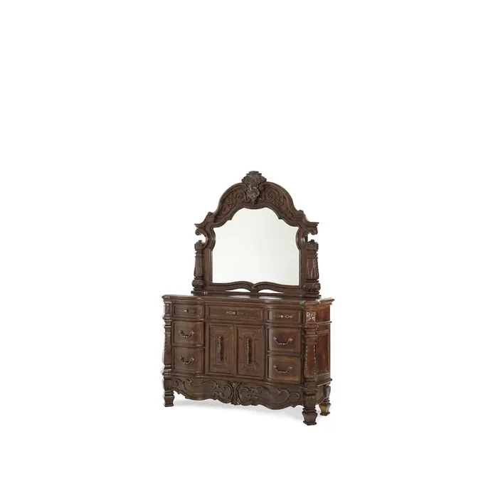 Windsor Court Dresser with Mirror – Vintage Fruitwood