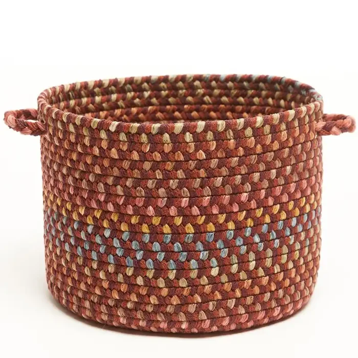 Woodstock Maroon Multicolor 14″ x 10″ Basket