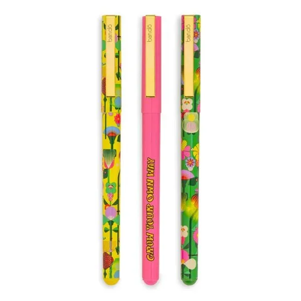 Write On Flowers Ballpoint Pen Set