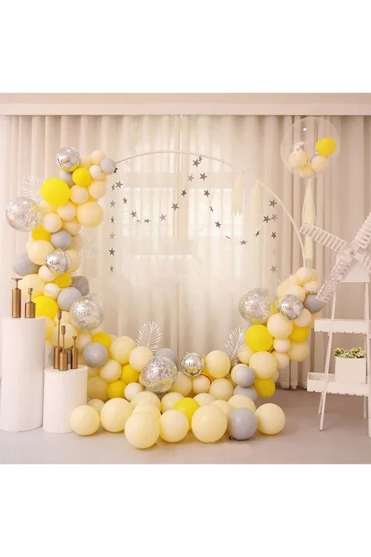 Yellow Balloon Chain Series Set 117PCS