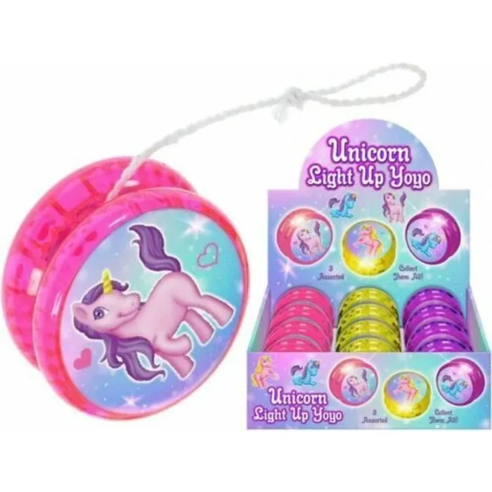 Yo-yo Unicorn Light Up 5.5cm – Case of 12