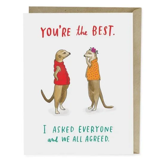 You’re The Best Anniversary Card